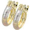 Argolla Pequeña 02.21.0234 Oro Laminado, Diamantado, Tres Tonos