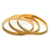 Aro Trio 03.53.0001.05 Chapa de Oro, Diamantado, Tono Dorado (03 MM Thickness, Size 5 (2.50 Diameter))