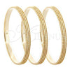 Aro Trio 03.53.0001.06 Chapa de Oro, Diamantado, Tono Dorado (06 MM Thickness, Size 6 (2.75 Diameter))