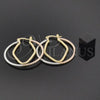Argolla Mediana 5.146.004 Oro Laminado, Diamantado, Tres Tonos