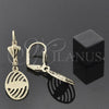Arete Colgante 5.107.013 Oro Laminado, Diamantado, Tono Dorado