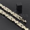 Pulsera Solida 03.63.0527 Oro Laminado, Pulido, Tono Dorado (08 MM Thickness, 8 Inches Length)