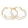 Argolla Grande 5.145.031 Oro Laminado, Diamantado, Tono Dorado