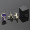 Arete Dormilona 02.64.0232 *PROMO* Oro Laminado, Diseño de Zapato, Esmaltado, Tono Dorado