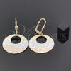 Arete Colgante 5.112.007 Oro Laminado, Pulido, Tres Tonos