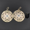 Arete Colgante 5.079.002 Oro Laminado, Diamantado, Tres Tonos
