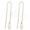 Arete Violador 5.115.011 Oro Laminado, Diseño de Gota, Pulido, Tono Dorado