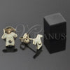 Arete Dormilona 5.126.010 *PROMO* Oro Laminado, Diseño de Corazón, Esmaltado Amarillo, Tono Dorado