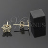 Arete Dormilona 5.126.065 *PROMO* Oro Laminado, Diseño de Mariposa, Diamantado, Tono Dorado