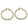 Argolla Mediana 5.136.028.40 Oro Laminado, Cepillado, Tono Dorado