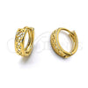 Argolla Huggie 5.133.027 Oro Laminado, Diseño de Estrella, Pulido, Tono Dorado