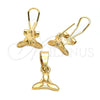 Juego de Arete y Dije de Adulto 5.042.008 Oro Laminado, Pulido, Tono Dorado