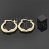 Argolla Pequeña 5.142.032.1.20 Oro Laminado, Diseño de Bufalo, Pulido, Tono Dorado