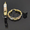 Argolla Mediana 5.143.007.1 Oro Laminado, Diamantado, Tres Tonos