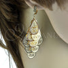 Arete Chandelier 5.069.003.1 Oro Laminado, Diseño de Gota, con Blanca Zirconia Cubica, Diamantado, Tono Dorado