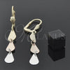 Arete Largo 02.63.2164 Oro Laminado, Pulido, Tres Tonos