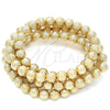 Bead 5.234.030.10.100 Oro Laminado, Diseño de Bola, Mate, Tono Dorado