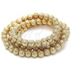 Bead 5.234.030.08.100 Oro Laminado, Diseño de Bola, Mate, Tono Dorado
