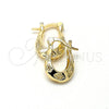 Argolla Pequeña 02.165.0026 Oro Laminado, Diamantado, Tono Dorado