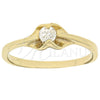 Anillo Multi Piedra 5.166.027.09 Oro Laminado, Diseño de Solitario, con Blanca Zirconia Cubica, Pulido, Tono Dorado (Size 9)