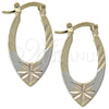 Argolla Pequeña 5.158.042.1 Oro Laminado, Diamantado, Tres Tonos