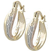Argolla Pequeña 5.142.025.2 Oro Laminado, Cepillado, Tres Tonos