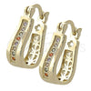Argolla Pequeña 02.97.0089.1 Oro Laminado, con Multicolor Micro Pave, Pulido, Tono Dorado
