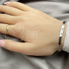 Aro Individual 07.174.0003 Plata Rodinada, Diseño de Amor, Pulido, Tono Plateado (Grosor 06 MM, Talla Unica)