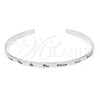 Aro Individual 07.174.0003 Plata Rodinada, Diseño de Amor, Pulido, Tono Plateado (06 MM Thickness, One size fits all)