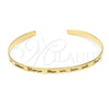 Aro Individual 07.174.0002.1 Plata Rodinada, Diseño de Amor, Pulido, Tono Dorado (Grosor 06 MM, Talla Unica)
