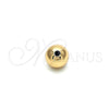 Bead 5.234.028.08.100 Oro Laminado, Diseño de Bola, Pulido, Tono Dorado