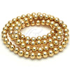 Bead 5.234.028.12.100 Oro Laminado, Diseño de Bola, Pulido, Tono Dorado