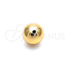 Bead 5.234.028.12.100 Oro Laminado, Diseño de Bola, Pulido, Tono Dorado