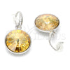 Arete Colgante 02.239.0001.2 Rodio Laminado, con Swarovski Elements Light Silk, Pulido, Rodinado