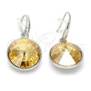 Arete Colgante 02.239.0001.2 Rodio Laminado, con Swarovski Elements Light Silk, Pulido, Rodinado