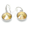 Arete Colgante 02.239.0001.2 Rodio Laminado, con Swarovski Elements Light Silk, Pulido, Rodinado