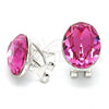 Arete Dormilona 02.239.0015.1 Rodio Laminado, con Swarovski Elements Rose, Pulido, Rodinado