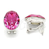 Arete Dormilona 02.239.0015.1 Rodio Laminado, con Swarovski Elements Rose, Pulido, Rodinado