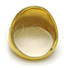 Anillo de Hombre 01.185.0009.10 Oro Laminado, Pulido, Tono Dorado (Size 10)