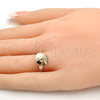 Anillo Multi Piedra 01.239.0001.1 Rodio Laminado, con Swarovski Elements Light Silk, Pulido, Rodinado (Talla Unica)