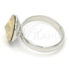 Anillo Multi Piedra 01.239.0001.1 Rodio Laminado, con Swarovski Elements Light Silk, Pulido, Rodinado (Talla Unica)