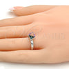 Anillo Multi Piedra 01.239.0003 Rodio Laminado, con Swarovski Elements Heliotrope, Pulido, Rodinado (Talla Unica)