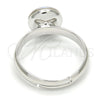 Anillo Multi Piedra 01.239.0009.2 Rodio Laminado, con Swarovski Elements Aurore Boreale, Pulido, Rodinado (Talla Unica)