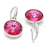 Arete Colgante 02.239.0001.10 Rodio Laminado, con Swarovski Elements Rose, Pulido, Rodinado
