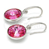 Arete Colgante 02.239.0001.10 Rodio Laminado, con Swarovski Elements Rose, Pulido, Rodinado