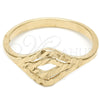 Anillo Elegante 01.63.0562.08 Oro Laminado, Diamantado, Tono Dorado (Size 8)