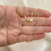 Gargantilla Basica 04.118.0112.28 Oro Laminado, Diseño de Rope, Diamantado, Tono Dorado (05 MM Thickness, 28 Inches Length)