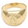 Anillo Elegante 01.32.0044.04 Oro Laminado, Pulido, Tono Dorado (Size 4)