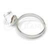 Anillo Multi Piedra 01.239.0003.5 Rodio Laminado, con Swarovski Elements Vitrail Light, Pulido, Rodinado (Talla Unica)