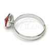 Anillo Multi Piedra 01.239.0009.4 Rodio Laminado, con Swarovski Elements Light Siam, Pulido, Rodinado (Talla Unica)